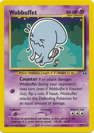 Wobbuffet (35/75) [Neo Discovery Unlimited] | Exor Games Truro