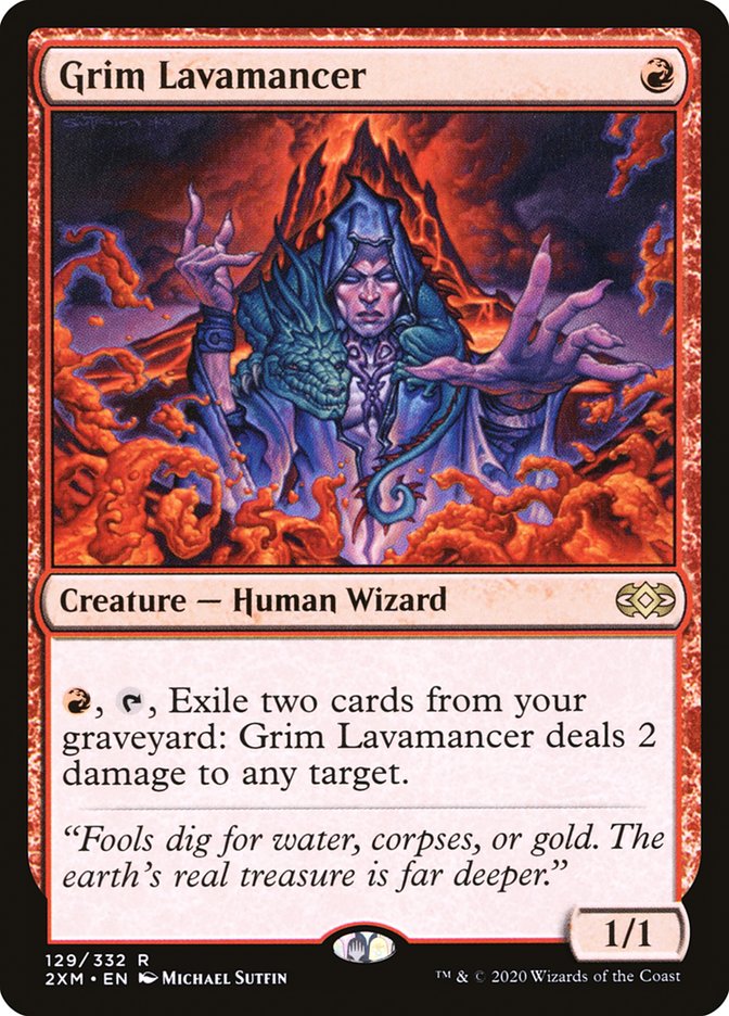 Grim Lavamancer [Double Masters] | Exor Games Truro