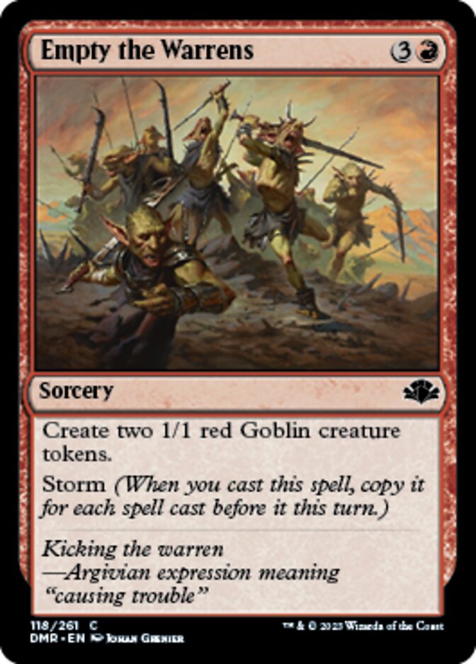 Empty the Warrens [Dominaria Remastered] | Exor Games Truro
