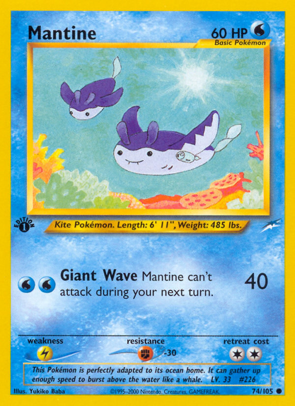 Mantine (74/105) [Neo Destiny 1st Edition] | Exor Games Truro