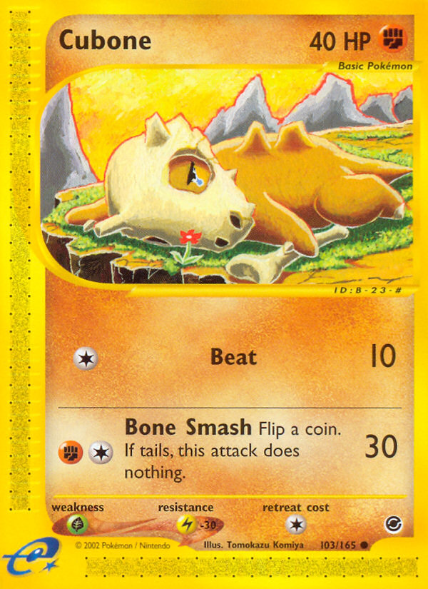 Cubone (103/165) [Expedition: Base Set] | Exor Games Truro