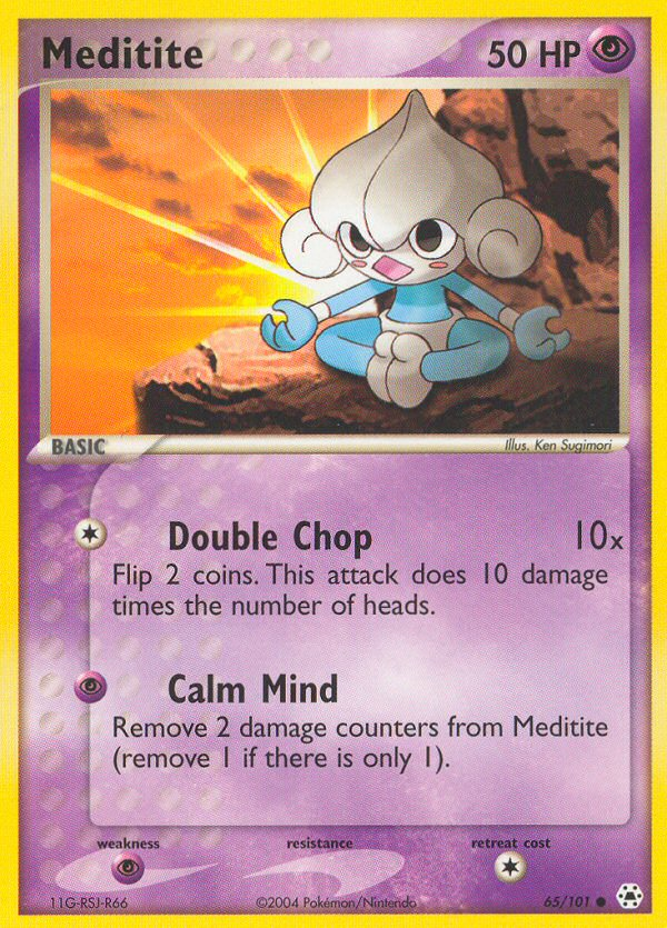 Meditite (65/101) [EX: Hidden Legends] | Exor Games Truro