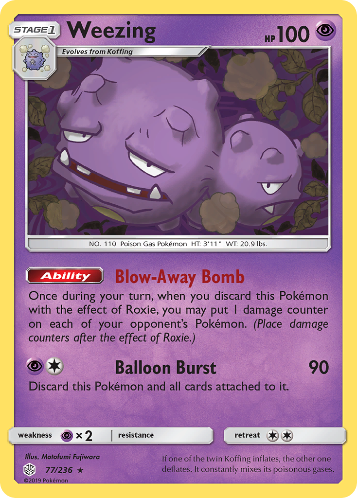 Weezing (77/236) [Sun & Moon: Cosmic Eclipse] | Exor Games Truro