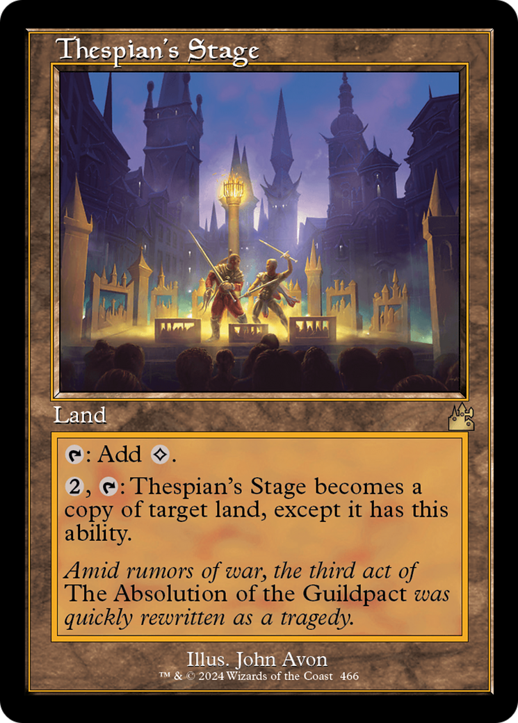 Thespian's Stage (Retro Frame) [Ravnica Remastered] | Exor Games Truro