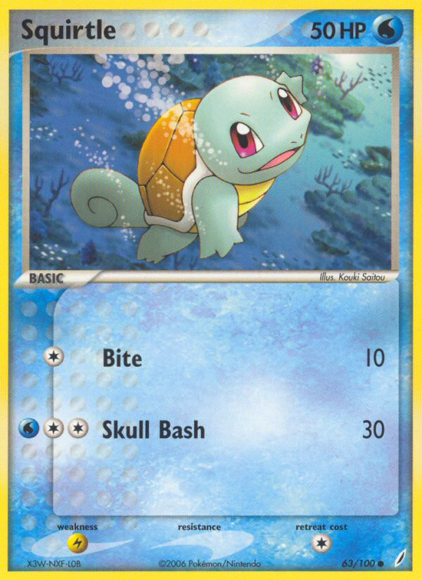 Squirtle (63/100) [EX: Crystal Guardians] | Exor Games Truro