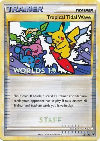 Tropical Tidal Wave (HGSS18) (Staff) [HeartGold & SoulSilver: Black Star Promos] | Exor Games Truro