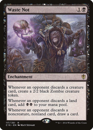Waste Not [Commander 2016] | Exor Games Truro
