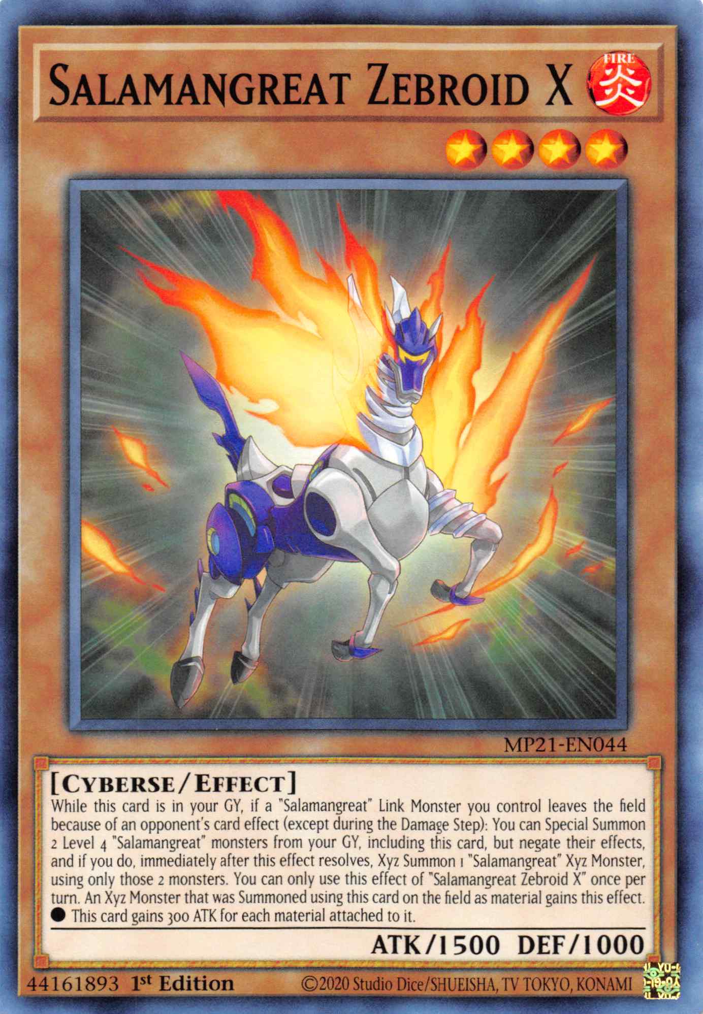 Salamangreat Zebroid X [MP21-EN044] Common | Exor Games Truro