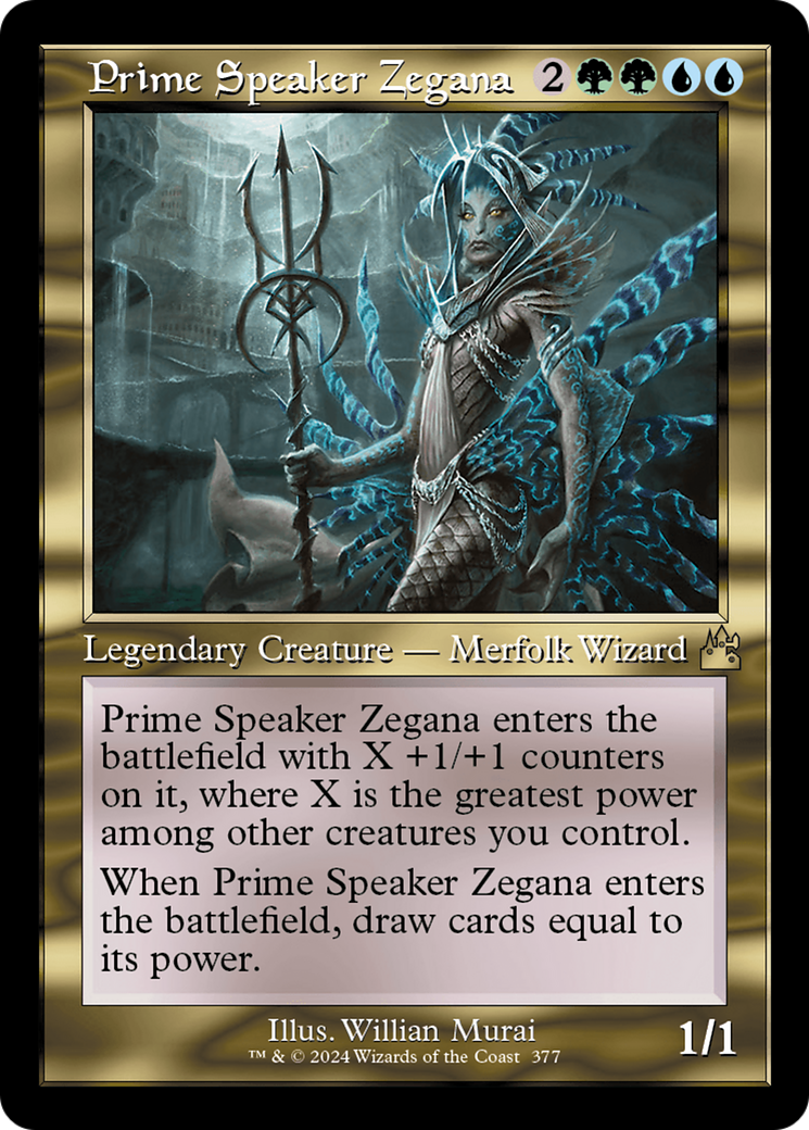 Prime Speaker Zegana (Retro Frame) [Ravnica Remastered] | Exor Games Truro