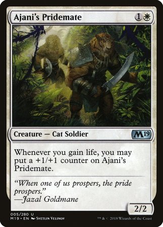 Ajani's Pridemate [Core Set 2019] | Exor Games Truro