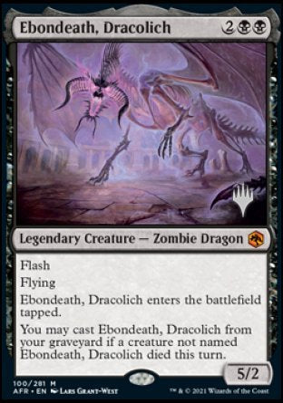 Ebondeath, Dracolich (Promo Pack) [Dungeons & Dragons: Adventures in the Forgotten Realms Promos] | Exor Games Truro