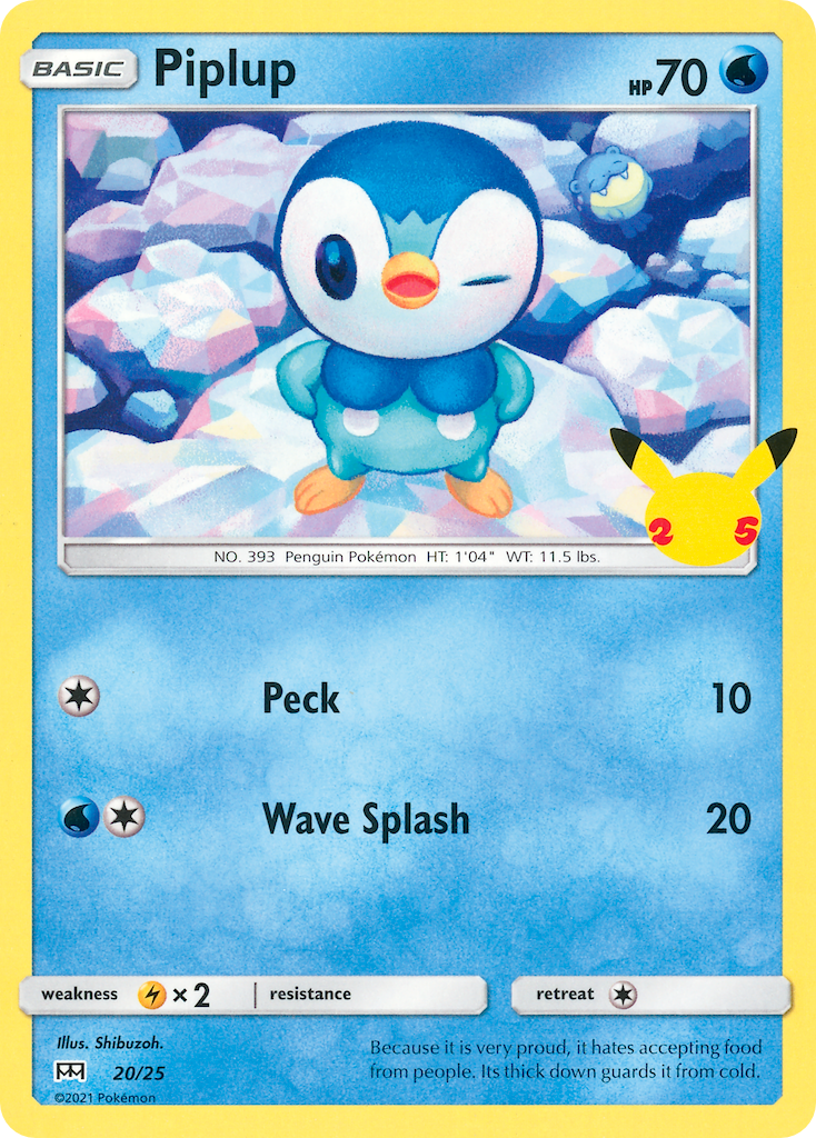 Piplup (20/25) [McDonald's 25th Anniversary] | Exor Games Truro