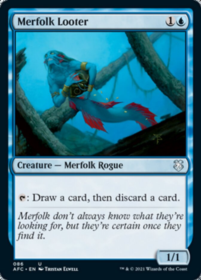 Merfolk Looter [Dungeons & Dragons: Adventures in the Forgotten Realms Commander] | Exor Games Truro