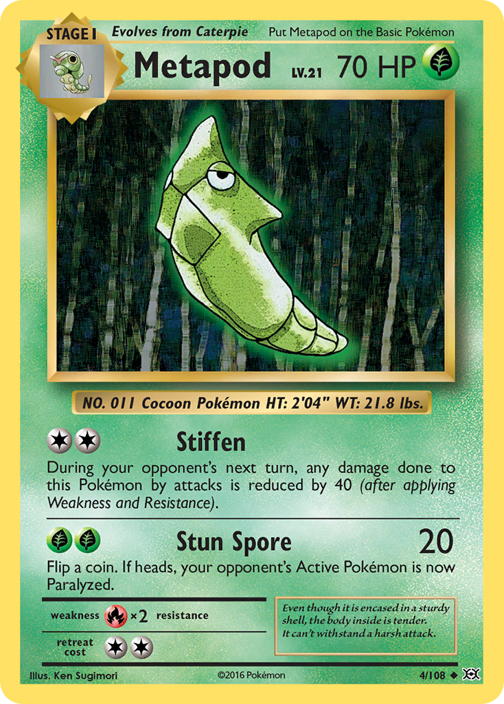 Metapod (4/108) [XY: Evolutions] | Exor Games Truro