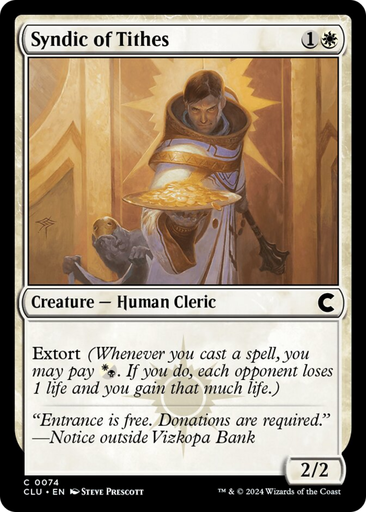 Syndic of Tithes [Ravnica: Clue Edition] | Exor Games Truro