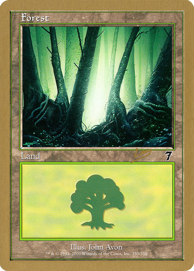 Forest (rl330) (Raphael Levy) [World Championship Decks 2002] | Exor Games Truro