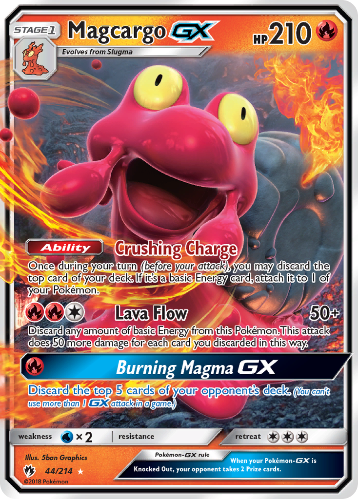 Magcargo GX (44/214) [Sun & Moon: Lost Thunder] | Exor Games Truro