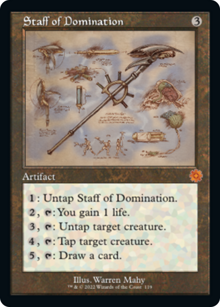 Staff of Domination (Retro Schematic) [The Brothers' War Retro Artifacts] | Exor Games Truro