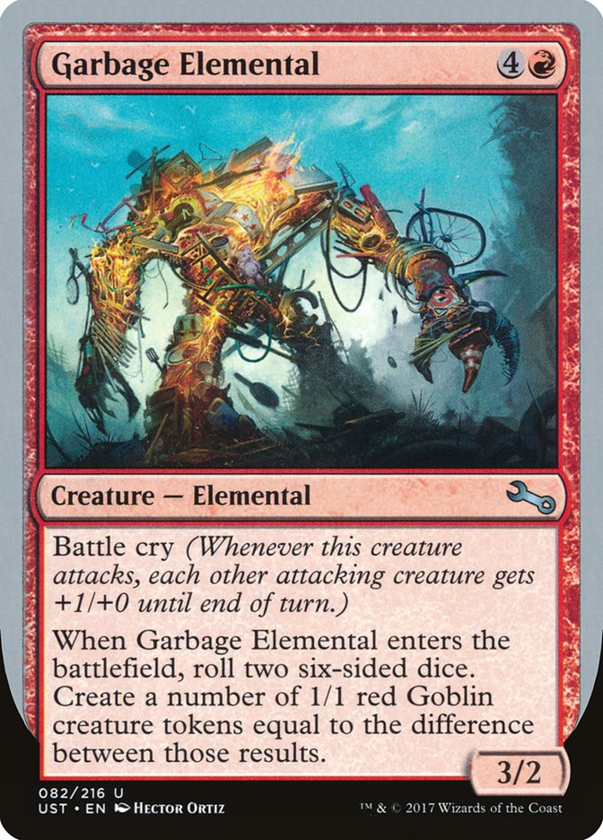 Garbage Elemental (3/2 Creature) [Unstable] | Exor Games Truro