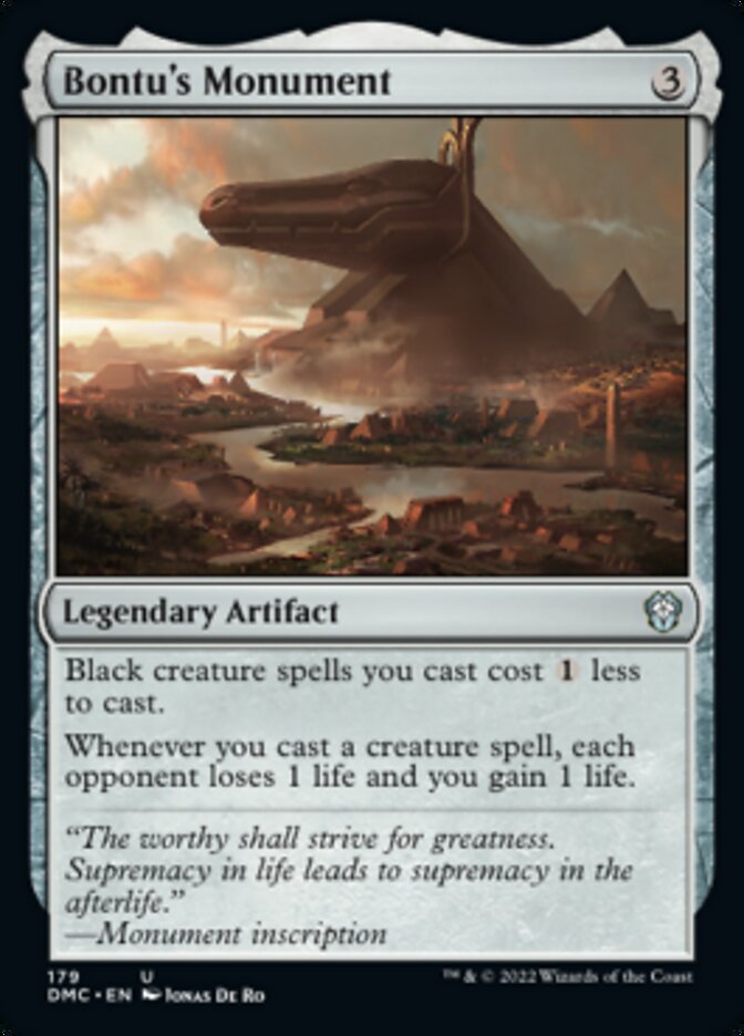 Bontu's Monument [Dominaria United Commander] | Exor Games Truro