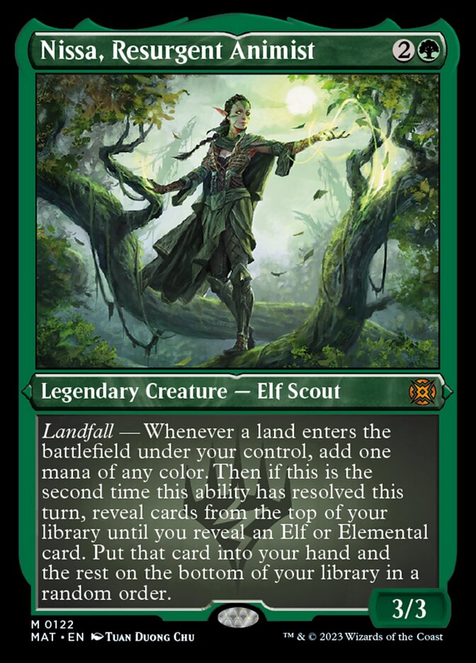 Nissa, Resurgent Animist (Foil Etched) [March of the Machine: The Aftermath] | Exor Games Truro