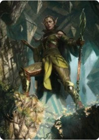 Nissa of Shadowed Boughs 1 Art Card [Zendikar Rising Art Series] | Exor Games Truro