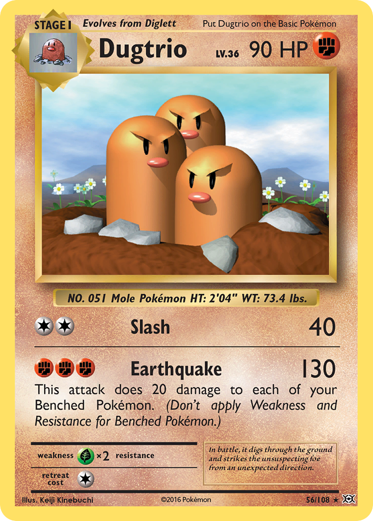 Dugtrio (56/108) [XY: Evolutions] | Exor Games Truro