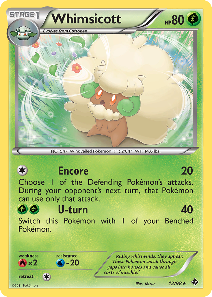 Whimsicott (12/98) [Black & White: Emerging Powers] | Exor Games Truro