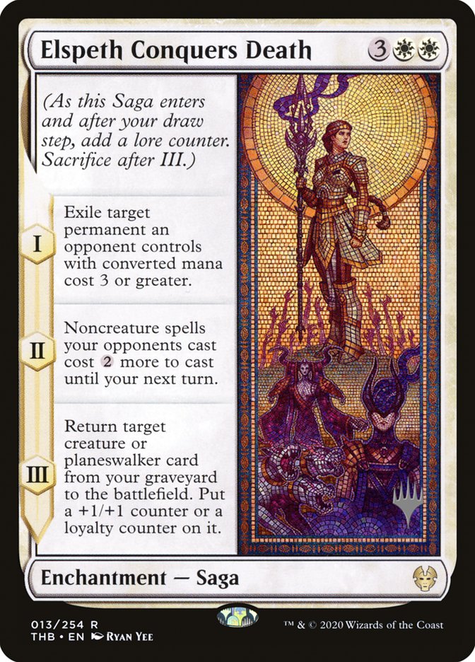 Elspeth Conquers Death (Promo Pack) [Theros Beyond Death Promos] | Exor Games Truro