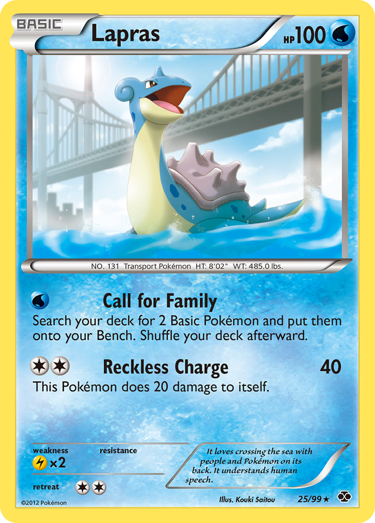 Lapras (25/99) [Black & White: Next Destinies] | Exor Games Truro