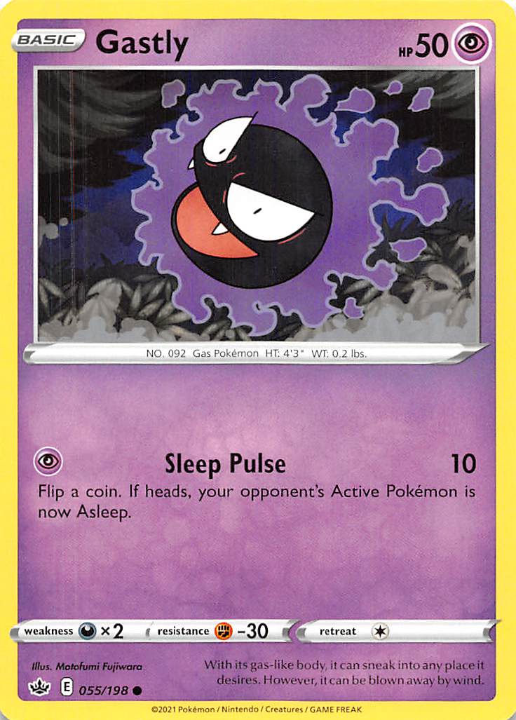 Gastly (055/198) [Sword & Shield: Chilling Reign] | Exor Games Truro