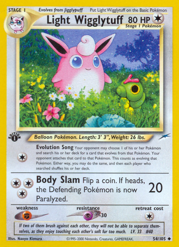 Light Wigglytuff (54/105) [Neo Destiny 1st Edition] | Exor Games Truro