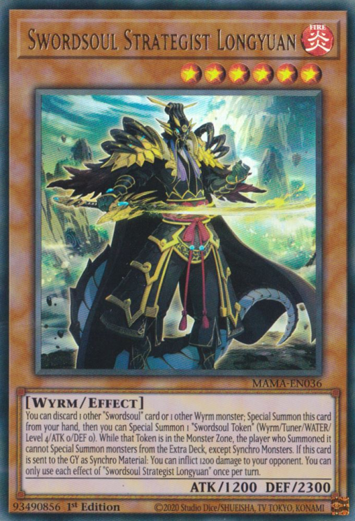 Swordsoul Strategist Longyuan [MAMA-EN036] Ultra Rare | Exor Games Truro