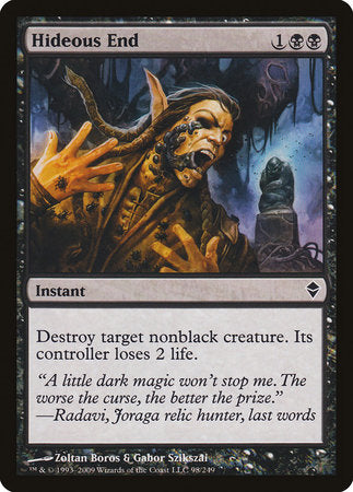 Hideous End [Zendikar] | Exor Games Truro