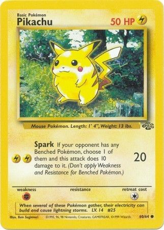 Pikachu (60/64) [Jungle Unlimited] | Exor Games Truro