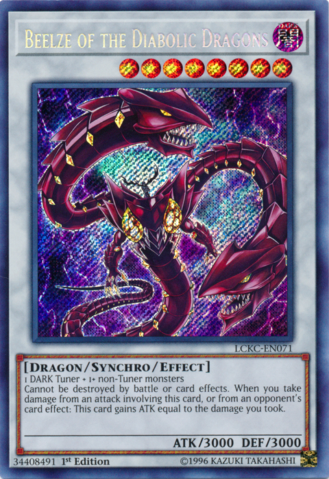 Beelze of the Diabolic Dragons [LCKC-EN071] Secret Rare | Exor Games Truro