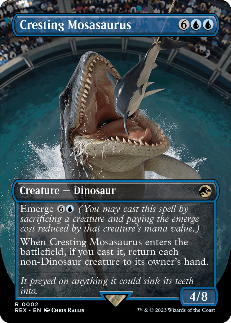 Cresting Mosasaurus (Borderless) [Jurassic World Collection] | Exor Games Truro