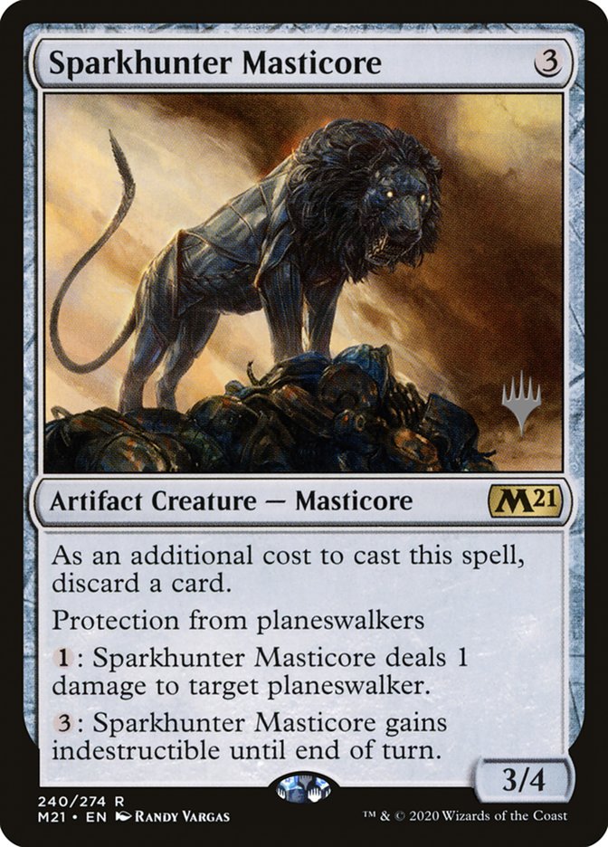 Sparkhunter Masticore (Promo Pack) [Core Set 2021 Promos] | Exor Games Truro