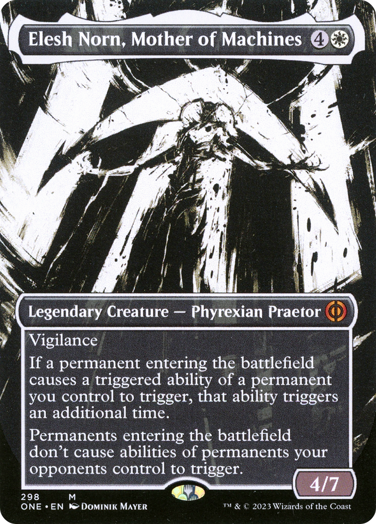 Elesh Norn, Mother of Machines (Borderless Ichor) [Phyrexia: All Will Be One] | Exor Games Truro