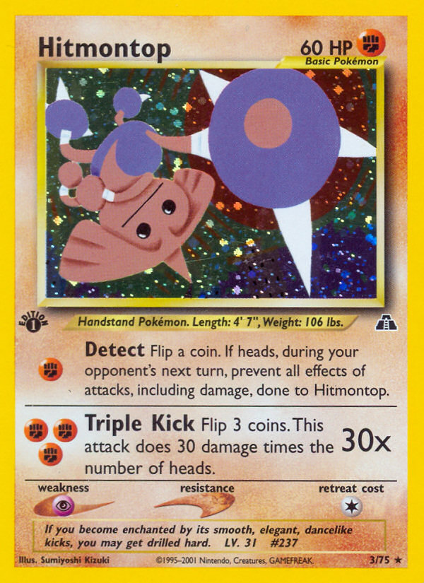 Hitmontop (3/75) [Neo Discovery 1st Edition] | Exor Games Truro