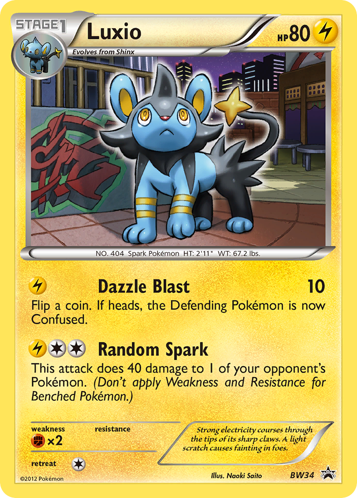 Luxio (BW34) [Black & White: Black Star Promos] | Exor Games Truro