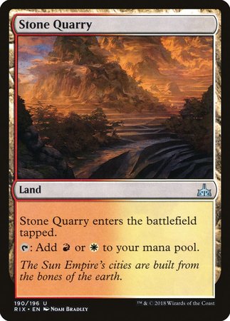 Stone Quarry [Rivals of Ixalan] | Exor Games Truro