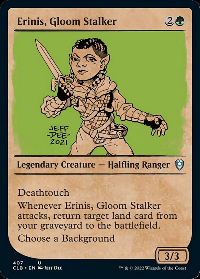 Erinis, Gloom Stalker (Showcase) [Commander Legends: Battle for Baldur's Gate] | Exor Games Truro