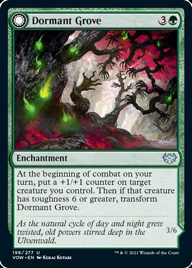 Dormant Grove // Gnarled Grovestrider [Innistrad: Crimson Vow] | Exor Games Truro