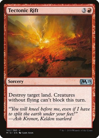 Tectonic Rift [Core Set 2019] | Exor Games Truro