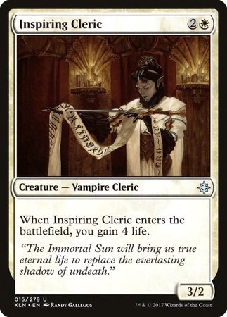 Inspiring Cleric [Ixalan] | Exor Games Truro