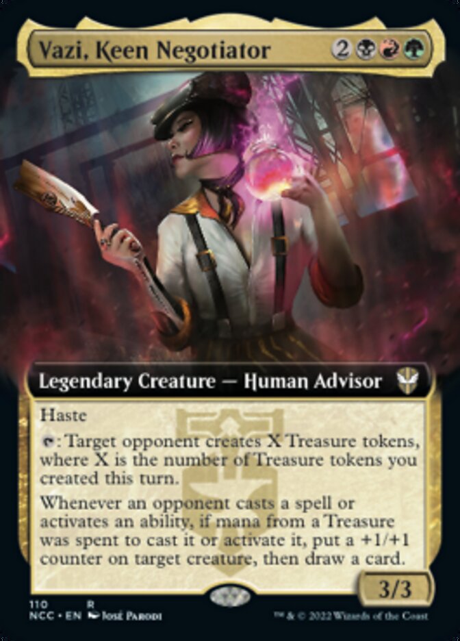 Vazi, Keen Negotiator (Extended Art) [Streets of New Capenna Commander] | Exor Games Truro
