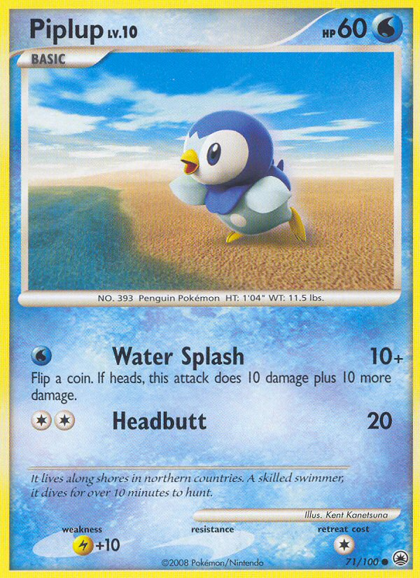 Piplup (71/100) [Diamond & Pearl: Majestic Dawn] | Exor Games Truro