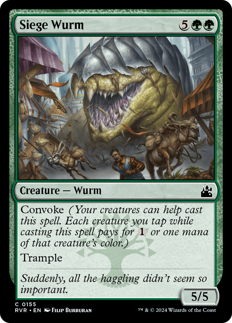 Siege Wurm [Ravnica Remastered] | Exor Games Truro