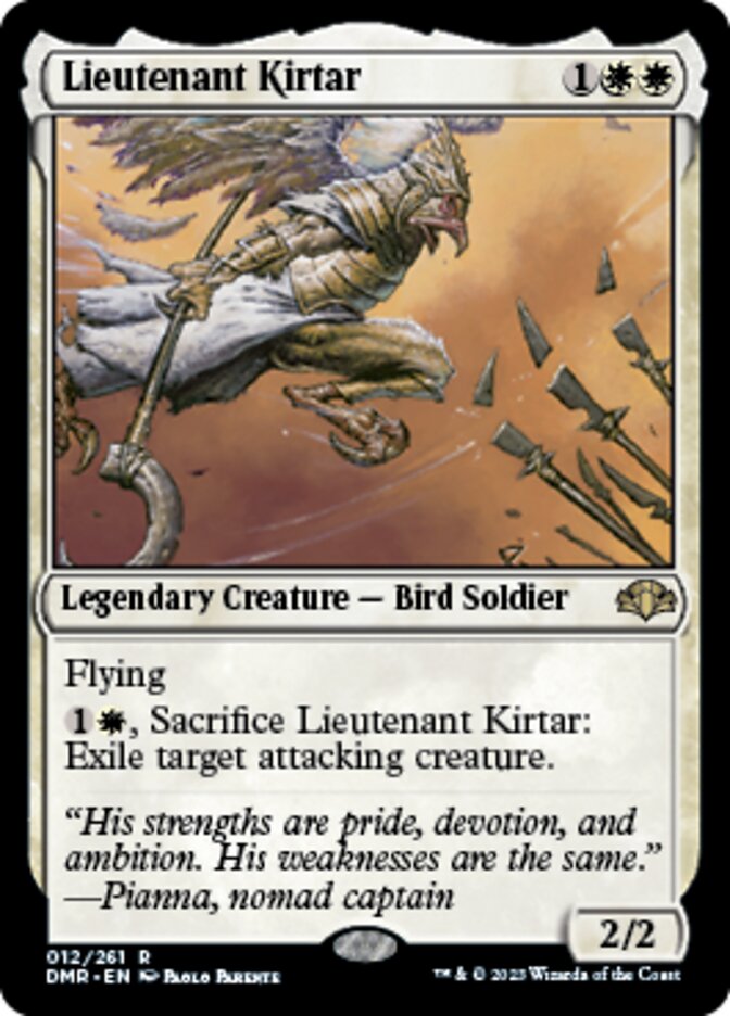 Lieutenant Kirtar [Dominaria Remastered] | Exor Games Truro